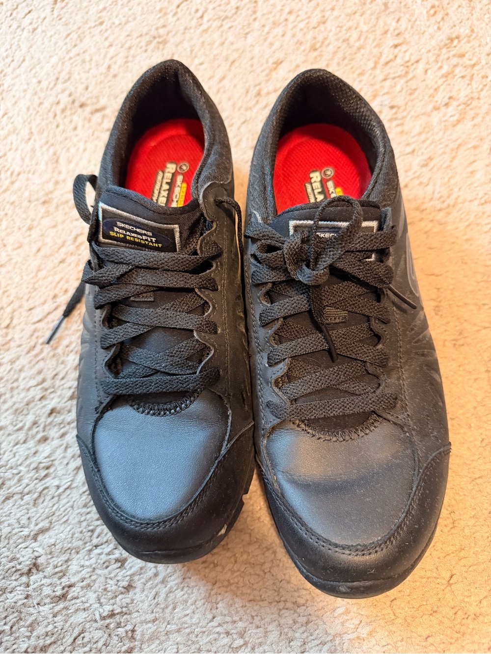 Skechers Women’s Black Slip-Resistant Work Sneakers